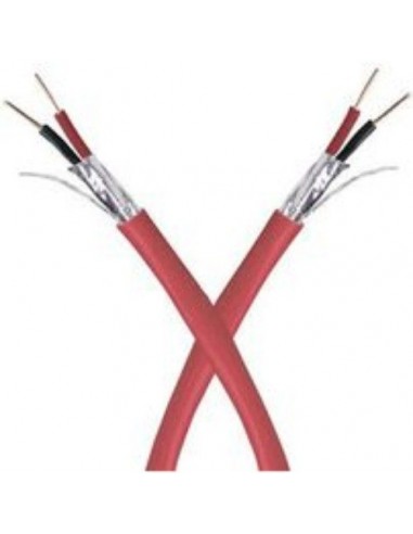 Cable Inst.par 2x18 Awg Blindado Rojo